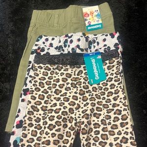 Garanimals infant legging jeans/ leopard Tights